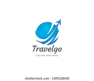 Travel logo vector design template