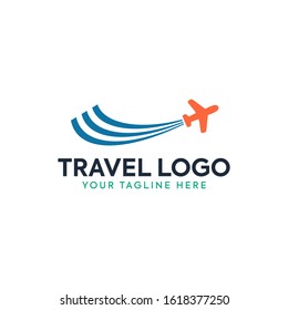 Travel logo, vector design template.