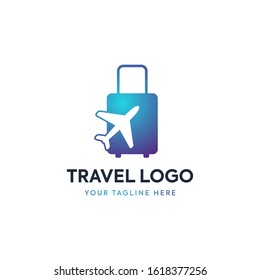 Travel logo, vector design template.