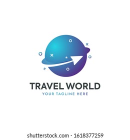 Travel logo, vector design template.