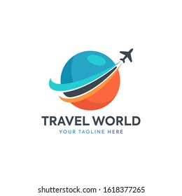 Travel logo, vector design template.