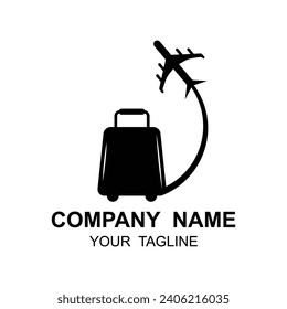 Travel Logo vector icon illustration design. logo suitable for business, airline ticket agents and holidays