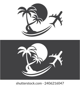 Travel Logo, Vektorgrafik-Design. Logo für Geschäfts-, Ticket- und Urlaubsreisen
