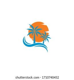 Travel logo vector icon template design 