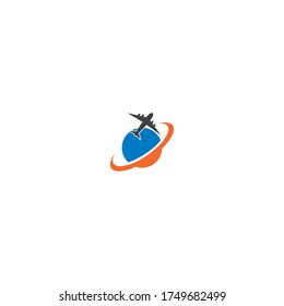 Travel logo vector icon template design