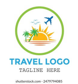 Travel logo - Vector illustration.