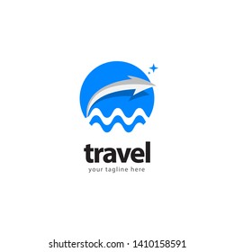travel logo vector template. design for company tour and travel. 