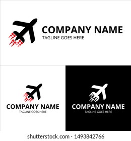 Travel Logo Vector Template Design. Aviation sign. Eps 10