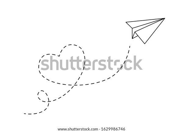 5,690 Paper Plane With Heart Images, Stock Photos & Vectors | Shutterstock