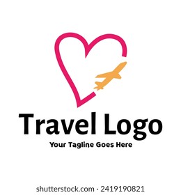 Logo für Reiseliebhaber, Vektorgrafik-Vorlage für Vektorgrafiken für Vektorgrafiken. Design-Vorlage für Trip Travel Logos