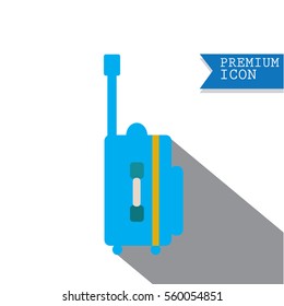 travel luggage icon,Baggage on background. Flat style vector illustration.