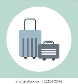 Travel Luggage Isolated On White Background