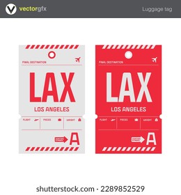 Travel luggage tag with airport code