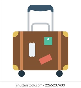 Travel luggage vector icon symbol design