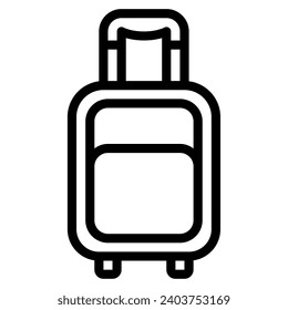 Travel luggage vector object illustration