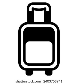 Travel luggage vector object illustration