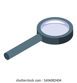 Travel magnifier icon. Isometric of travel magnifier vector icon for web design isolated on white background