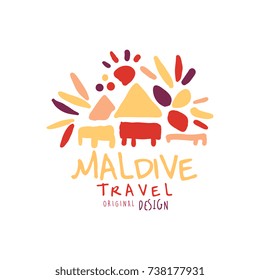Travel to Maldive logo design for travel agency