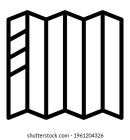 Travel map icon. Outline Travel map vector icon for web design isolated on white background