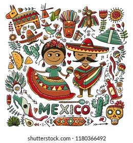 Travel to Mexico. Sketch for your design