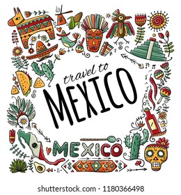 Travel to Mexico. Sketch for your design