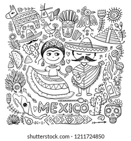 Travel to Mexico. Sketch for your design