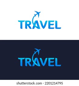 Travel modern logo design, letter A symbol logo design for travel.