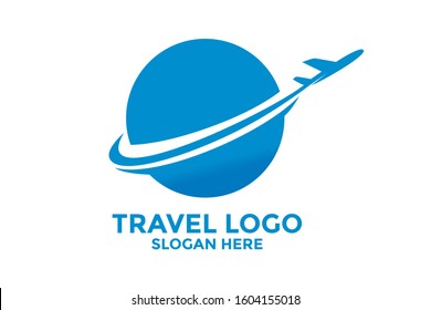 Travel modern logo design vector template