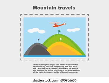 Travel in the mountains