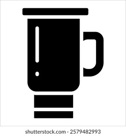 Travel Mug Icon Element For Design