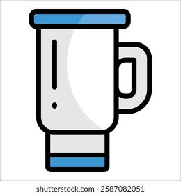 Travel Mug Icon Element For Design