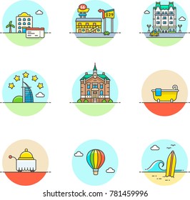 Travel- Multicolor Icon Set