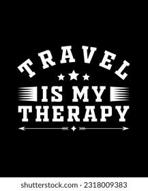 Travel Is My Therapy design