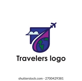 Nombre de Viaje Logotipo de Vector, Logo Plantilla, Logo Eps, Logotipo de Negocio