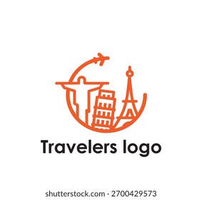 Nome De Viagem Logotipo Vetorial, Modelo De Logotipo, Eps Logotipo, Logotipo Comercial