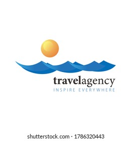 Travel Nature Agency Logo Vector