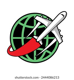 Travel navigation global icon element vector illustration