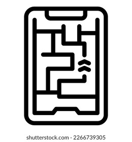 Travel navigation icon outline vector. Tourism education. Travel training