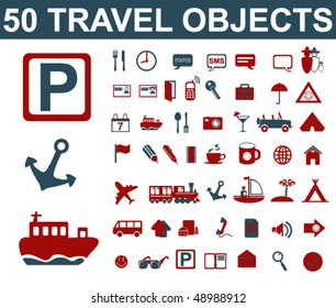 Travel Objects Set