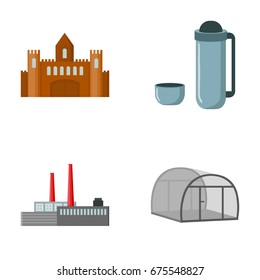 travel, oil refining and other web icon in cartoon style.food, agriculture icons in set collection.