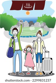 Viajes a los balnearios de Onsen (primavera caliente) en Japón