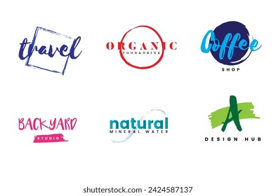 Travel Organic Coffee logo collection template vector 