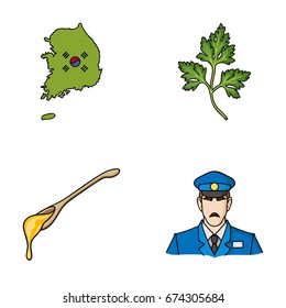 travel and other web icon in cartoon style.beekeeping, security icons in set collection.