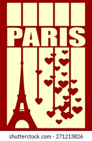 travel to paris presentation card template