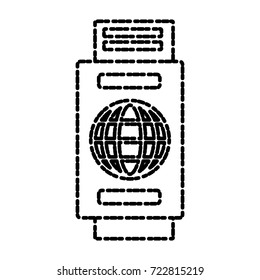 Travel passport isolated