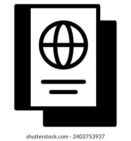 Travel passport vector object illustration
