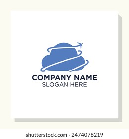 travel payment logo concept, holiday and business logo template