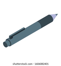 Travel pen icon. Isometric of travel pen vector icon for web design isolated on white background