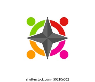 Travel People Logo Design Template