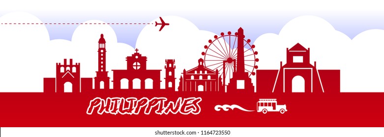 Travel To Philippines Vector